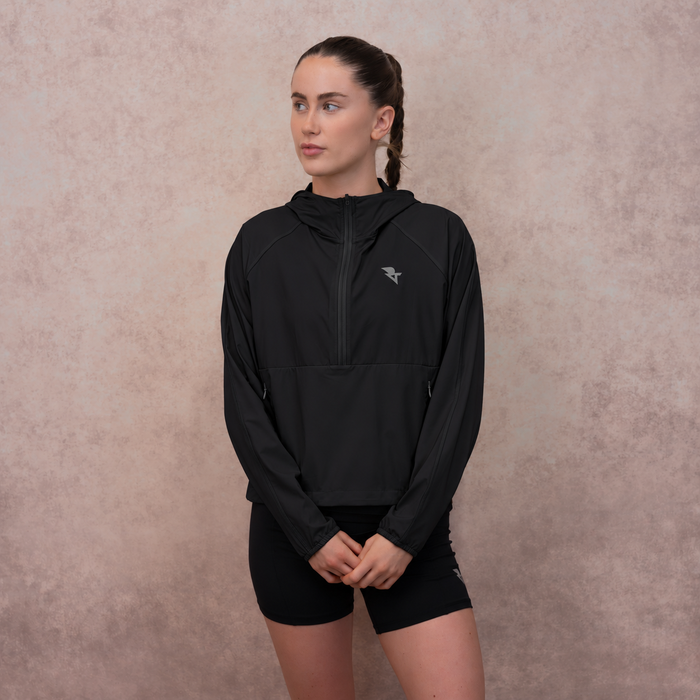 Pace Lightweight Pullover Run Jacket – Black