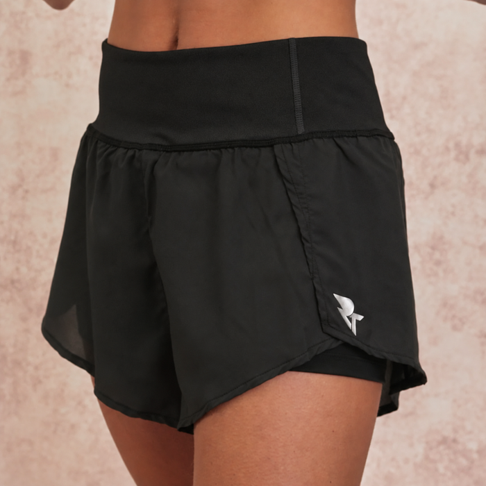 Women’s 2-in-1 Run Shorts - Black