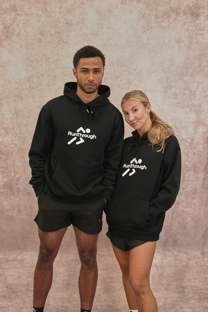Black Unisex RunThrough Hoodie
