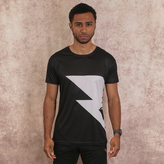Men's Bolt Tee - Black & White