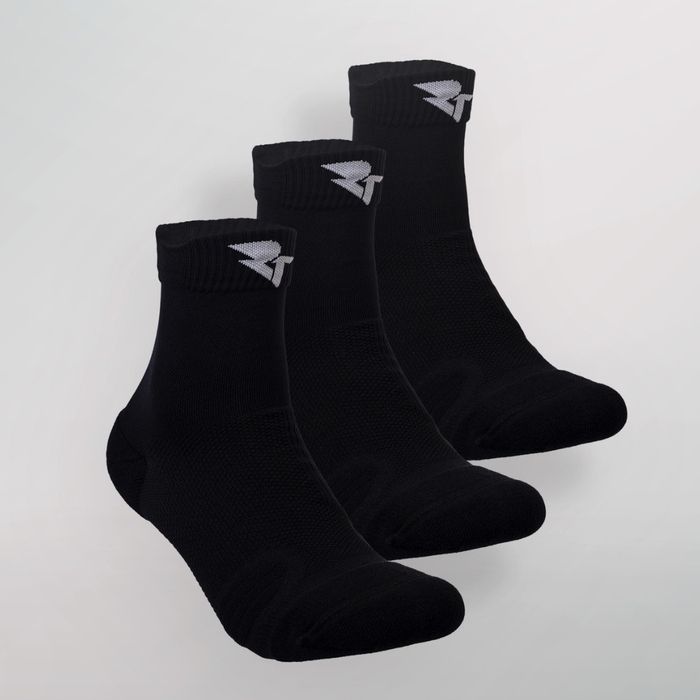 Performance Above Ankle Socks – Black (3 Pack)