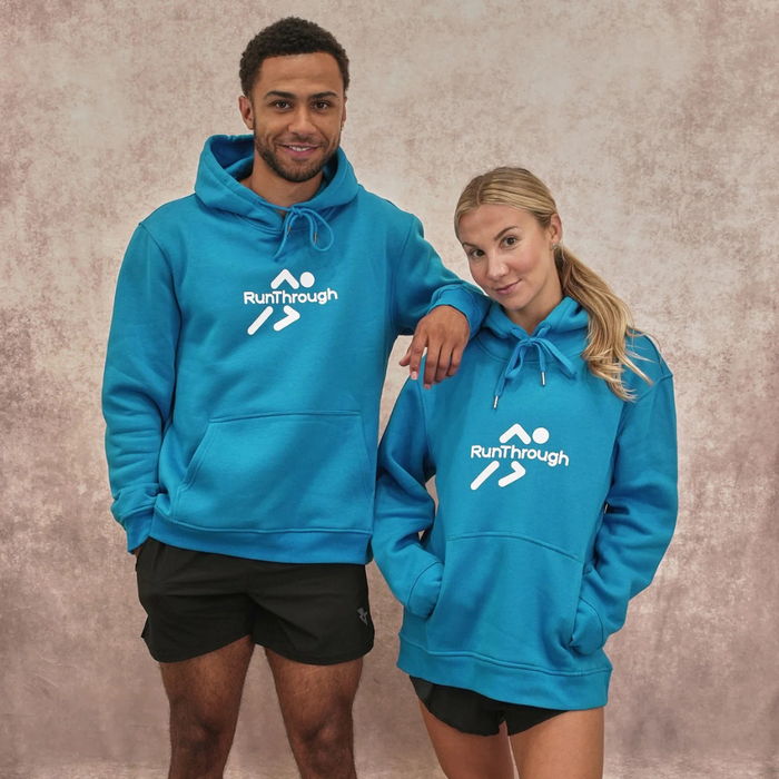 Blue Unisex RunThrough Hoodie