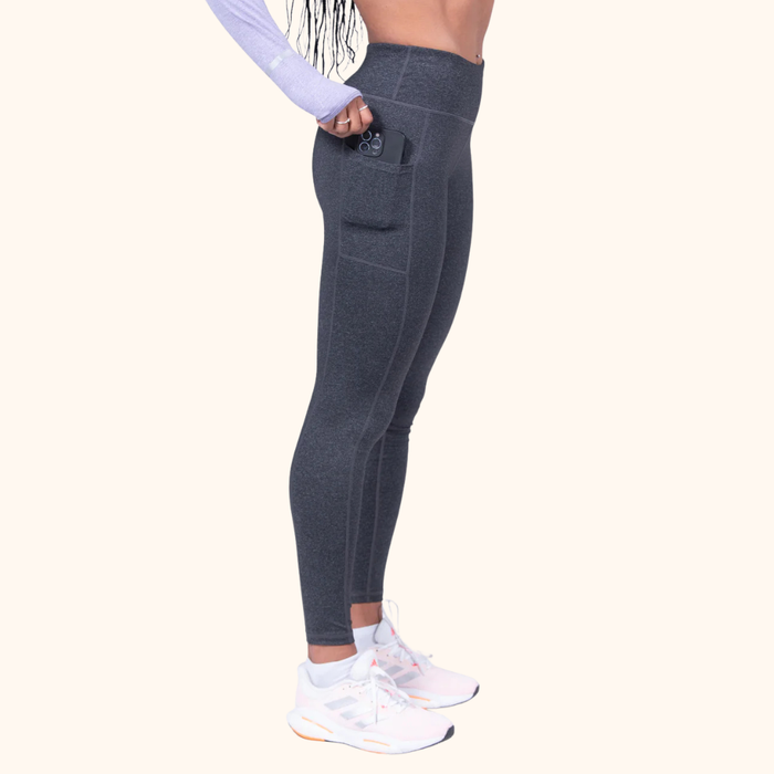 Women's Grey Pocket Leggings